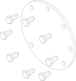 Junkers Ersatzteil TTNR: 8735100058 Handlochdeckel D180 Kpl. everp