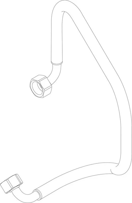 JU/BOSCH Ersatzteil TTNR: 8733703251 Schlauch G1/2" 596mm