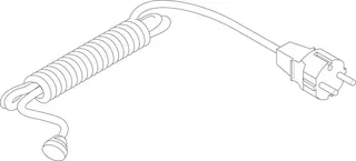 JU/BOSCH Ersatzteil TTNR: 87186661360 Netzkabel