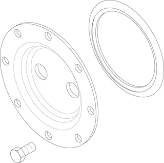 BOSCH Ersatzteil TTNR: 87185422590 Handlochdeckel DN120-2x24 Thermog. everp