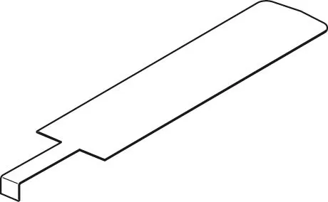 Junkers Ersatzteil TTNR: 87185763130 Heizgaslenkplatte Zug 2 404mm