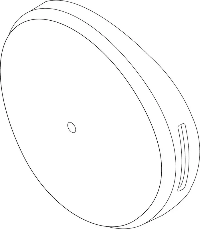 Junkers Ersatzteil TTNR: 87185420530 Abdeckung Handloch PS D251 weiß rund
