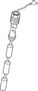 Buderus Ersatzteil Kettenanode 1 1/4"