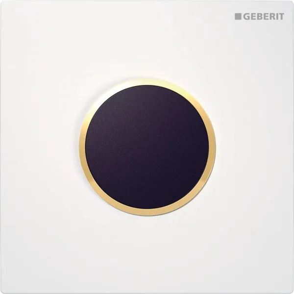 Geberit Abdeckplatte Sigma10 für Geberit UR-Strg weiß / vergoldet / weiß