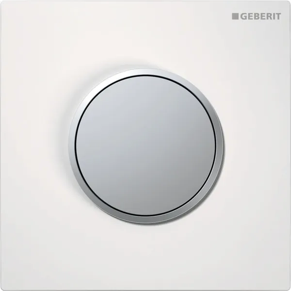 Geberit BetPl. Sigma10 zu UR-Strg. mit pneumatischer Sp-Ausl. weiß/mattchrom