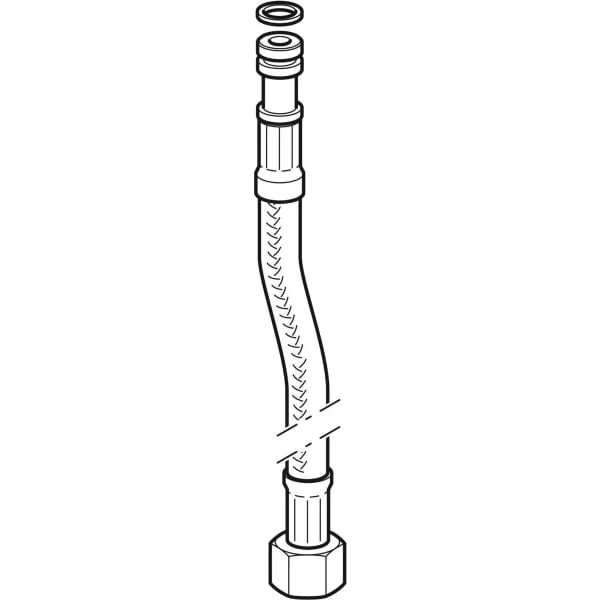 Geberit Panzerschlauch Kaltwasser zu Geberit Waschtisch-Armaturen Typen 185/186