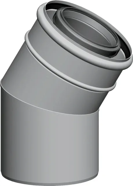 Wolf Bogen f.Luft-/Abgasrohr DN 110/160 weiß, 15', 2651759