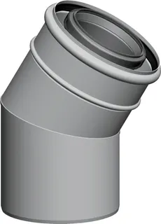 Wolf Bogen f.Luft-/Abgasrohr DN 110/160 weiß, 15', 2651759