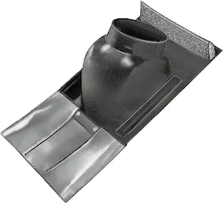 Wolf Universalpfanne Schrägdach 25-45Gr rotbraun, mit flex. Bleischürze unten