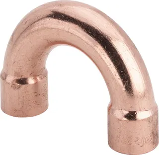 Viega Bogen 180 Grad 95060 mit zwei Muffen in 12mm Kupfer