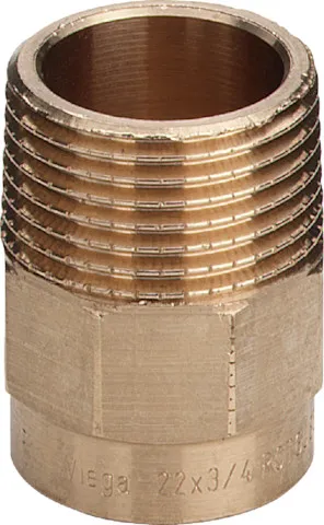IBP Überg.-Stck S.4000 4243G 22 x 1/2" AG Rotguss