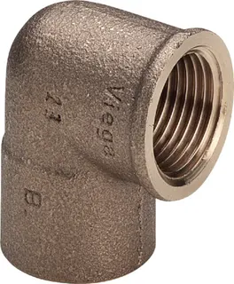 Viega Winkel 94090G in 42mm x Rp1 1/2 IG Rotguss