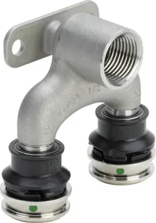 Viega Doppelwandscheibe mit SC Raxinox 4425.7 in 16mmxRp1/2x20mm nichtrostend