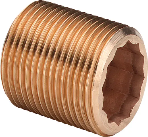 Viega Langnippel 3535 mit Innenvielkant in G3/4 x 100mm Rg