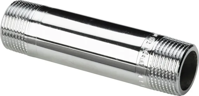 Viega Langnippel 3530 in R3/4 x 60mm Rotguss verchromt