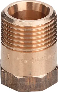 Viega Reduziernippel 3243 mit Innenkonus in G1 1/4 x Rp1 Rotguss