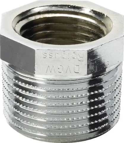 Viega Reduzierstück 3241 mit Mehrkant in R3/8 x Rp1/4 Rotguss verchromt