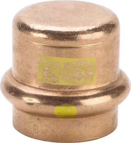 Viega Verschlusskappe m. SC Profipress G 2656 für Gas in 35mm Kupfer