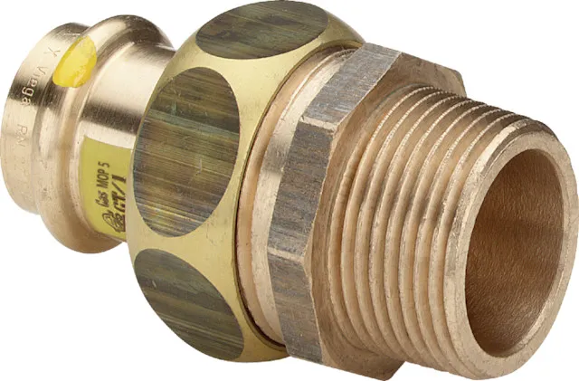 Viega Verschraubung mit SC Profipress G 2654 für Gas in 28mm x R3/4 Rotguss