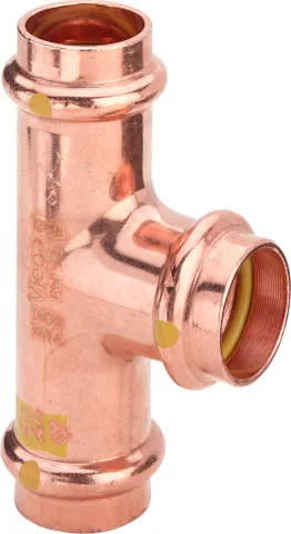 Viega T-Stück mit SC Profipress G 2618 für Gas in 22x12x22mm Kupfer