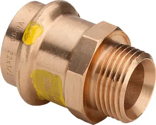 Viega Übergangsstück mit SC Profipress G 2611.5 für Gas in 18mm x G3/4 Rotguss