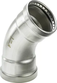 Viega Bogen 45 Grad mit SC Sanpress Inox 2326XLLF in LABS-frei in 76,1mm