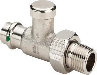 Viega Rücklaufverschraubung mit SC 2272.2 in 15mm x R1/2 vernickelt