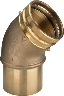Viega Bogen 45 Grad Sanpress XL 2226.1XL in 88,9mm Rotguss