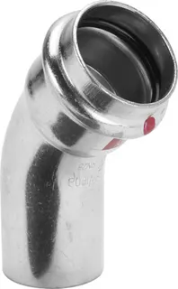 Viega Bogen 45 Grad mit SC Prestabo 1126.1 in 12mm Stahl verzinkt i/a