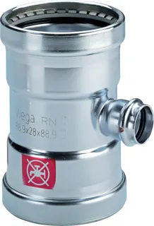 Viega T-Stück mit SC Prestabo 1118XL in 108,0x28x108,0mm Stahl verzinkt