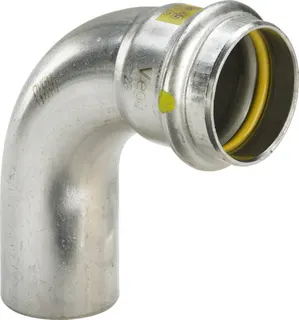 Viega Bogen 90 Grad SC Sanpress Inox G 0216.1 für Gas in 42mm Edelstahl