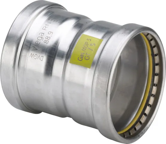 Viega Muffe Sanpress Inox G XL 0215XL in 76,1mm Edelstahl
