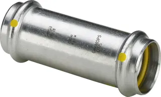 Viega Schiebemuffe m. SC Sanpress Inox G 0215.5 für Gas in 15mm Edelstahl