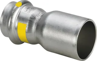 Viega Red.-Stück mit SC Sanpress Inox G 0215.1 für Gas in 28x18mm Edelstahl