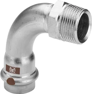 Viega Bogen 90 Grad mit SC Temponox 1714 in 54mmxR2 Stahl nichtrostend