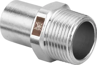 Viega Einsteckstück Temponox 1711.1 in 15mmxR1/2 Stahl nichtrostend