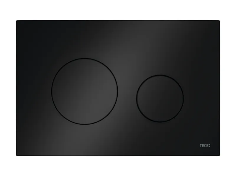 Tece TECEloop WC-Betätigungsplatte Kunststoff für Zweimengentechnik (schwarz)