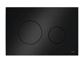 Tece TECEloop WC-Betätigungsplatte Kunststoff für Zweimengentechnik (schwarz)