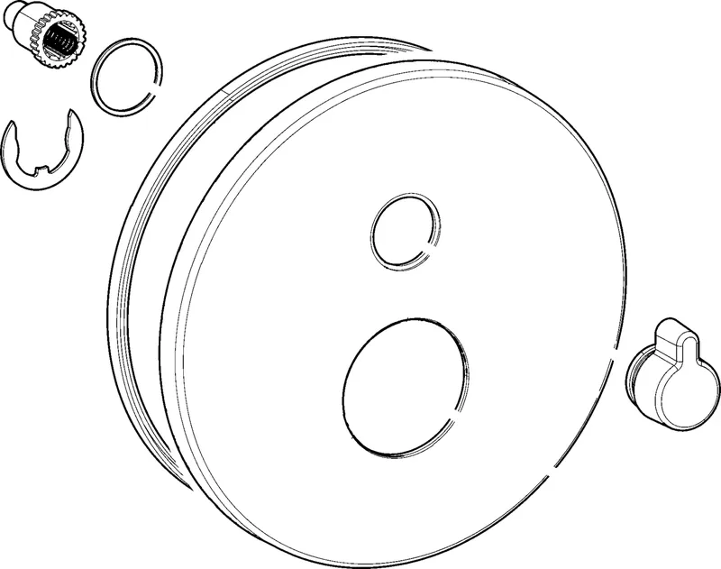 Hansa Rosette d: 170 mm komplett Varox Pro Innendurchmesser 49,8 mm
