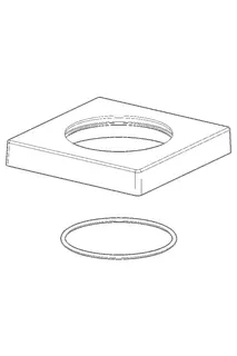 Hansa Rosette 75 x 75 mm komplett zu Einzel l?sung