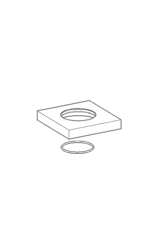 Hansa Rosette 75 x 75 mm komplett Einzel - L?sung