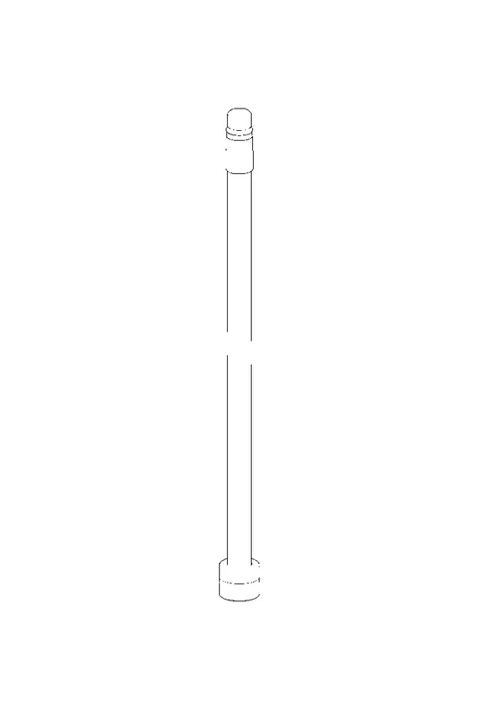 Hansa Anschlussrohr M8x1 - M14x1, 214 mm