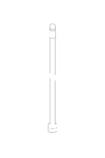 Hansa Anschlussrohr M8x1 - M14x1, 214 mm