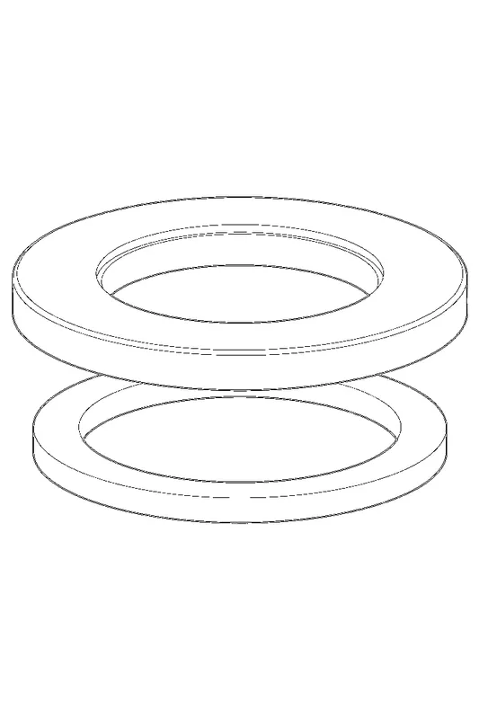 Hansa Rosette d: 55 mm (chrom) komplett