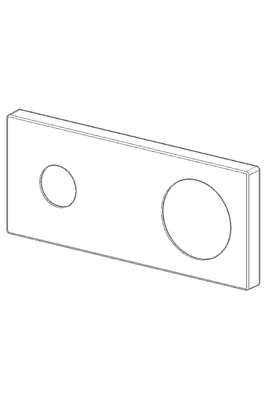 Hansa Rosette (chrom) 175 x 75 mm zu Matrix