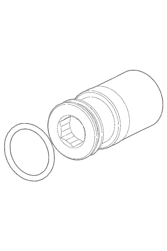 Hansa Gewindestutzen komplett DN15 SW 10
