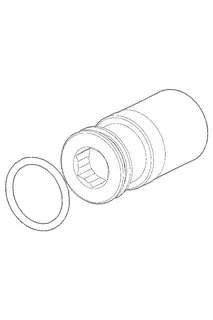 Hansa Gewindestutzen komplett DN15 SW 10