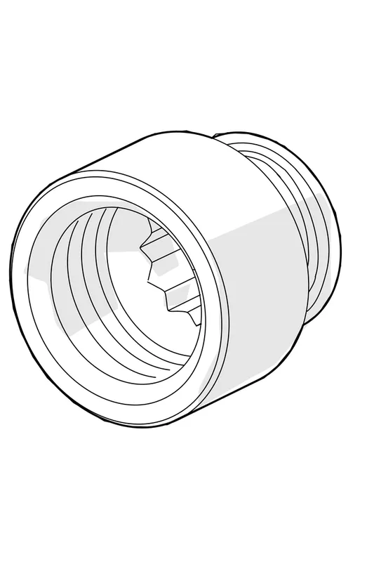 Hansa Verlängerung DN15 15 mm SW 12