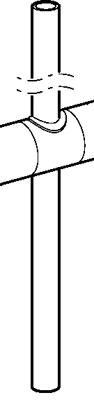Hansa Duschrohr unten