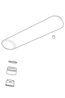 Hansa Waschtisch Auslauf 180 mm komplett